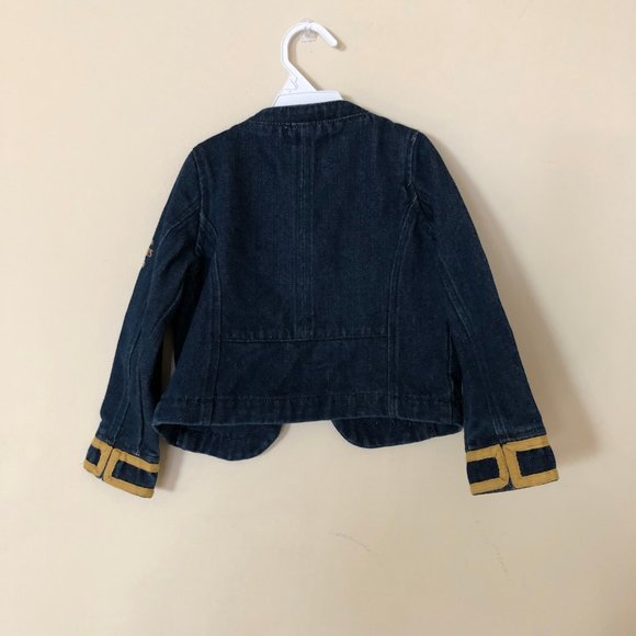 Denim jacket with gold embellishments - Picture 7 of 7